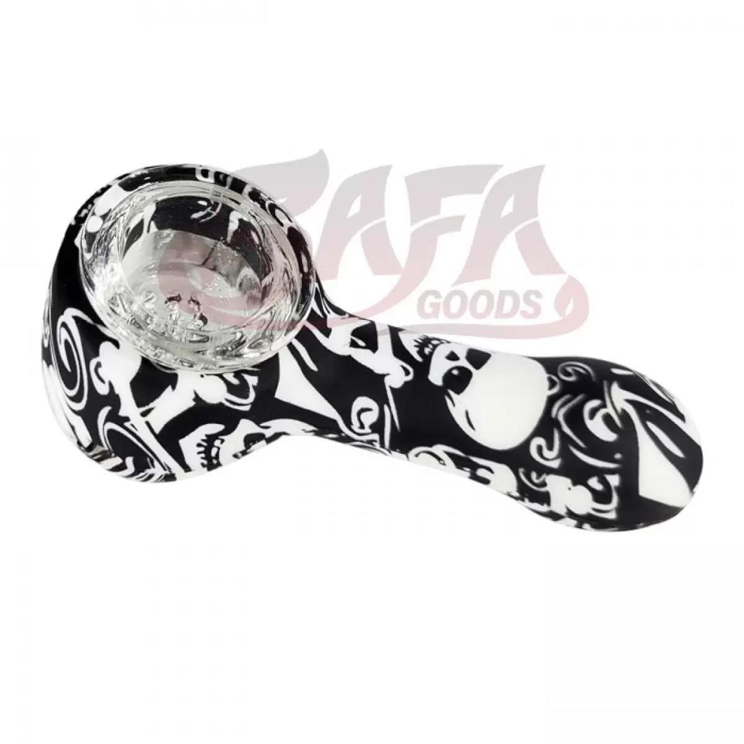 3 Inch Silicone Hand Pipes Glass Bowl