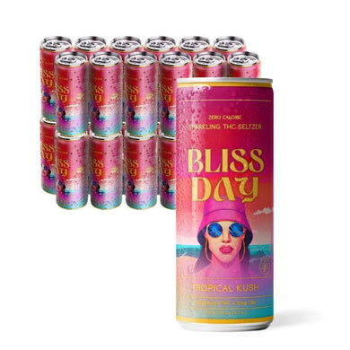 Bliss Day Sparkling THC Seltzer Tropical Kush Delta9 Beverage