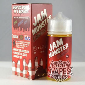 Jam Monster Strawberry 100ml6mgStateline Vapes